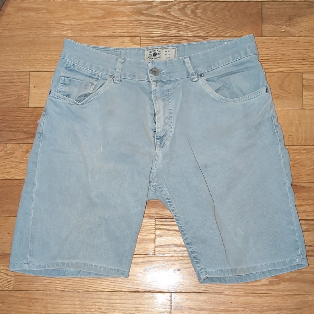 zara Men's Blue Denim Shorts